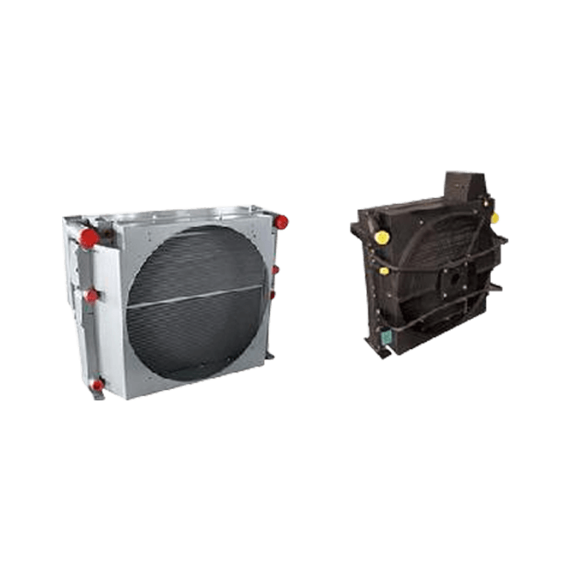 Lett gravemaskin varmeveksler